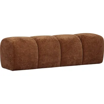 WOOOD Cihlově hnědá čalouněná lavice Zuno 160 cm