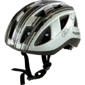 Cyklistická přilba Helma na kolo Razier Casper Velikost: 48-54 white/silver/black