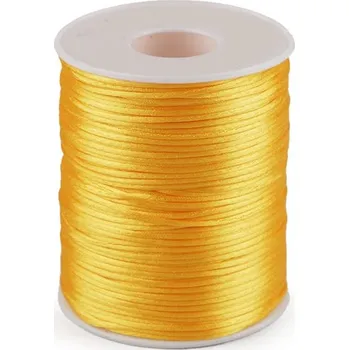 Příze Saténová šňůra Ø1 mm - 16 žlutá narcisová