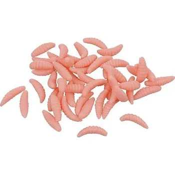 Vrhač návnad Merco Bait Soft Worms umělí červi 50 ks růžová balení 1 sada