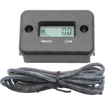 Digitální počítadlo motohodin MOTION STUFF – Černé (54x36,5x14,5mm)