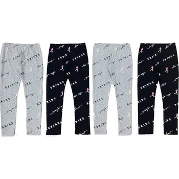 SEZON DÍVČÍ LEGÍNY "RUN" Barva: šedá/zelené detaily, Velikost: 158