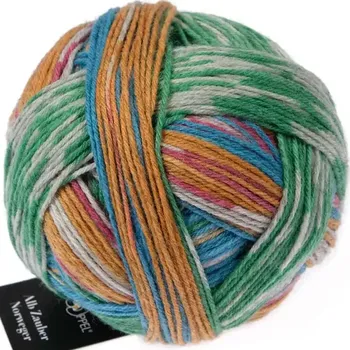 Příze Schoppel Wolle Alb Zauber Norweger 2569 Neue Ernte (Samovzorující příze Alb Zauber Norweger 2569 Neue Ernte)