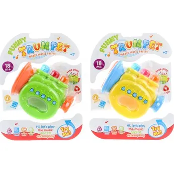 Hračka pro nejmenší Baby trumpeta na baterie