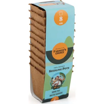 Květináč Farmer's Choice - Hranatý květináč na sazenice 8x8cm (10 ks)