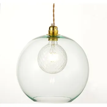 ACA DECOR Závěsné svítidlo PYTHIA, mentolové sklo, průměr 30cm