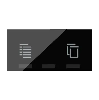 vypínač Simon 100 10002037-138 Kryt iO Master žaluziové tlačítko, centrální ovládání žaluzií černá