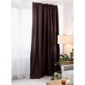Sprchový závěs Závěs Velvet 140/250 cm s gumkou - hnědá