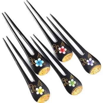 Jehlice do vlasů Double Květina 03