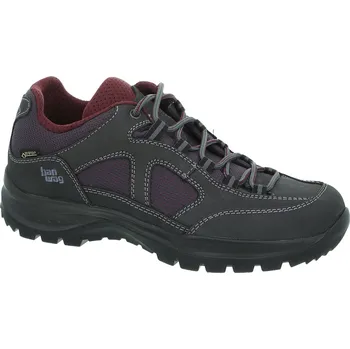Dámská treková obuv Hanwag Gritstone II Lady GTX Velikost bot: 7 / Barva: asphalt/dark garnet