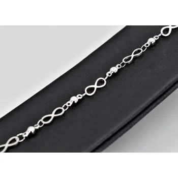 Náramek Dámský náramek z chirurgické oceli – Mori s motivem nekonečna Délka: 19 cm