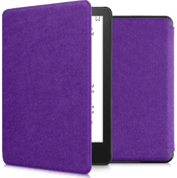 Pouzdro na čtečku elektronické knihy Pouzdro KW Mobile Felt Fabric - KW5625938 - pro Amazon Kindle Paperwhite 5 (2021) - fialové + BONUSY