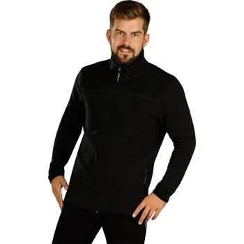 Pánská mikina Fleecová pánská mikina LITEX černá XXL