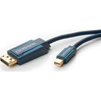 Video kabel ClickTronic mini DisplayPort 1.1 -> DisplayPort kabel, 1m, zlacené konektory