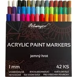 Artmagico akrylový popisovač s jemným hrotem (1 mm) 42 ks | 80296