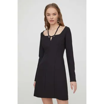 Dámské šaty Šaty HUGO černá barva, mini, 50508590 99X, vel. 38