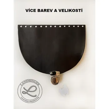 Kabelka Kožené víko, klopa se zapínáním CLASSIC - polotovar (MOŽNOST VÍCE BAREVNÝCH VARIANT / Leather flap with fastener for backpack or handbag – Classic.)