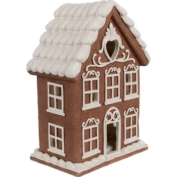 Vánoce Vánoční perníková chaloupka s Led světýlky Gingerbread House - 17*10*22 cm