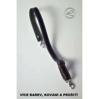 Kabelka Kožený nastavitelný popruh 120 cm - prošitý (MOŽNOST VÍCE BAREVNÝCH VARIANT / Adjustable leather strap 120 cm – with stitching)