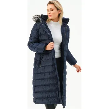 Dámský kabát Z6779 DEWBERRY DÁMSKÝ KABÁT-LAK dewberry modrá 2463139