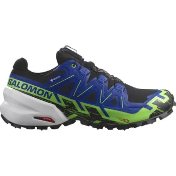 Pánská běžecká obuv Salomon Spikecross 6 GTX L47268700 black/surf the web/green gecko 46 2/3