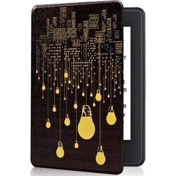 Pouzdro na čtečku elektronické knihy Armori Trimer T113, pouzdro pro Amazon Kindle Paperwhite 1/2/3 - magnetické zavírání, AutoSleep, motiv Lights + BONUSY