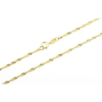 Řetízek Dámský řetízek ze žlutého zlata singapore ZLR0712F + DÁREK ZDARMA