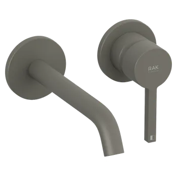 Vodovodní baterie RAK Ceramics Feeling Umyvadlová baterie 180, výška: 70 mm, páková, šedá 20244O1RK