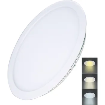 Bodové svítidlo SOLIGHT LED mini panel CCT, podhledový, 24W, 1800lm, 3000K, 4000K, 6000K, kulatý