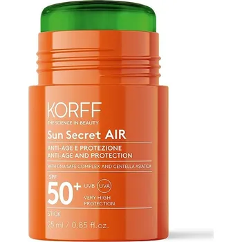 Přípravek na opalování KORFF - Sun Secret AIR SPF 50+ Stick Opalovací krémy 25 ml unisex