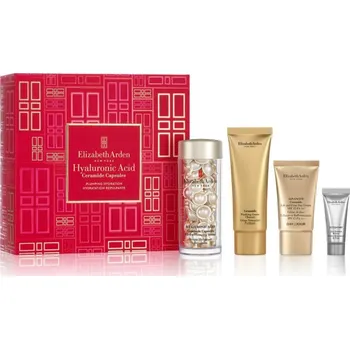 Kosmetická sada Elizabeth Arden Hyaluronic Acid Elizabeth Arden Hyaluronic Acid Ceramide Capsules Hydra-Plumping Serum sérum v kapslích 60 cps + čisticí krém s ceramidy 50 ml + denní krém s ceramidy 15 ml kosmetická sada