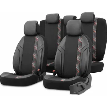 Potah sedadla Autopotahy OTOM HORIZON 1801 červené 3-ZIP