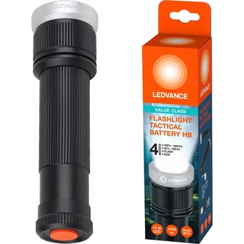 Svítilna LED taktická ruční svítilna 15W 1400 lm IP65 bateriové napájení 6xAAA LEDVANCE