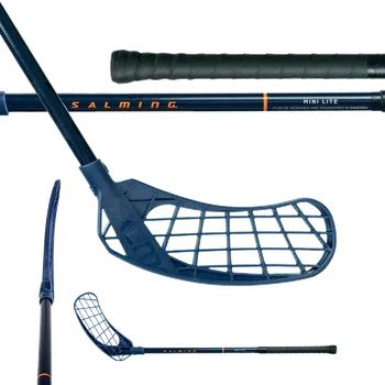 Florbalová hůl SALMING Minilite Q2 F35 Kid Navy/Nectarine 60(71 L) - 60 (71) cm/Levá ruka dole