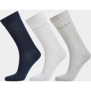 Dívčí oblečení PONOŽKY GANT TONAL LOGO RIB SOCKS 3-PACK EVENING BLUE