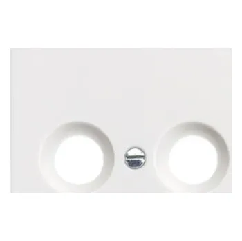 vypínač a zásuvka ELSO - centrální deska pro anténní zásuvku se 2 vývody, čistě bílá *226024 Schneider