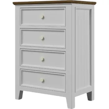 Komoda Komoda PROVENCE K11P z masivu bílá Barevné provedení: Bílá, Provedení: SLIM - šuplíky bez pojezdů