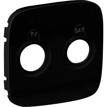 vypínač Valena ALLURE krytka zásuvky TV-SAT barva černá *754828 Legrand