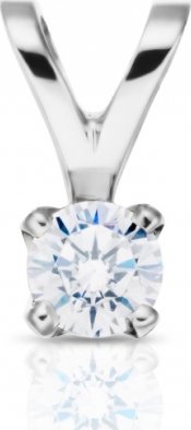 zlatý přívěsek s diamantem 0.20ct D/VS1 s IGI certifikátem