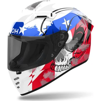 Motodoplněk Integrovaná helma na motorku Airoh CONNOR Nation bílo-červeno-modrá