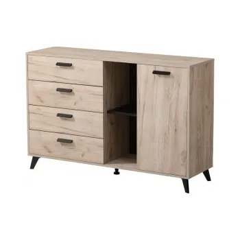 Komoda Komoda Taylor - dub šedý/černá