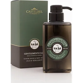 Sprchový gel CASTELBEL Luxusní pánský mycí gel na ruce a tělo Oud a Bergamot, 450ml