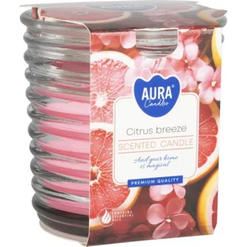Svíčka Vonná svíčka vroubkované sklo - Citrus Breeze