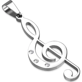 Přívěsek Prosperk Přívěsek houslový klíč s kamínky S5257