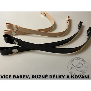 Kabelka Kožená ucha odepínací 2 cm - polotovar na kabelku (MOŽNOST VÍCE BAREVNÝCH VARIANT / Detachable leather handbag handles 2 cm)