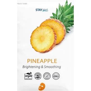 Pleťová maska Stay Well - Pineapple Látkové masky 23 g unisex