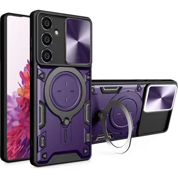 Pouzdro na mobilní telefon Kryt Samsung Galaxy S23 FE Techsuit CamGuard Pro - fialový