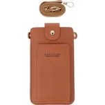 Kabelka na mobil Pure Essence s popruhem hnědá