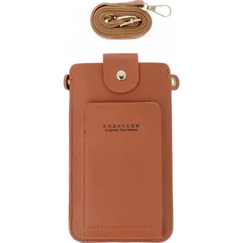 Kabelka Kabelka na mobil Pure Essence s popruhem hnědá