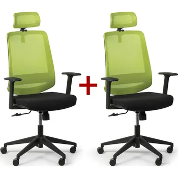 Kancelářská židle RICH 1+1 ZDARMA, zelená